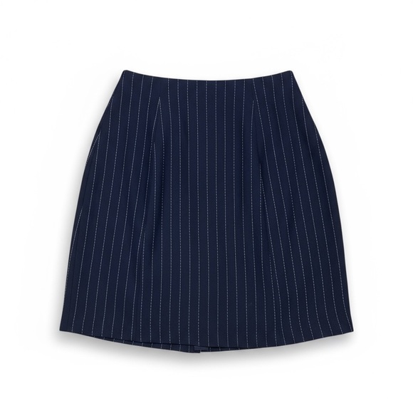 Hillard & Hanson Navy Pinstripe Pencil Skirt Women’s Size 6 Career Office - Picture 1 of 3